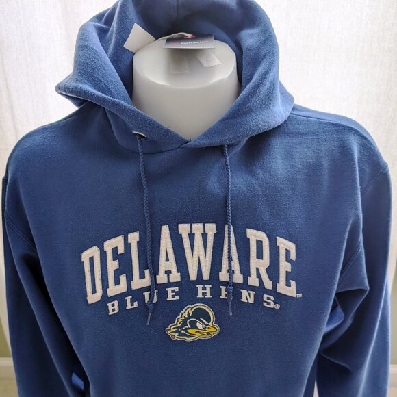 Champion University of Delaware Blue Hens Authentic Hoodie Royal Blue Large NCAA - Picture 1 of 10